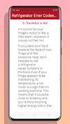 All Refrigerator Error Codes screenshot 3