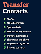 برنامه‌نما Transfer Contacts عکس از صفحه