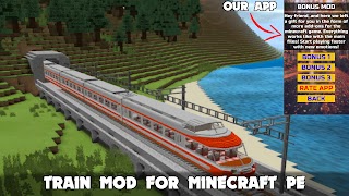 Train Vehicles in Minecraft PE capture d'écran 2