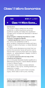برنامه‌نما Class 11 Micro Economics Notes عکس از صفحه