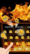برنامه‌نما Flame fire keyboard عکس از صفحه
