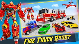 jeu robot camion pompiers Affiche