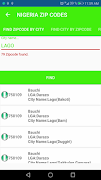 NIGERIA POSTCODES syot layar 1