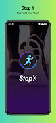 Step X - Step Count Tracker Cartaz