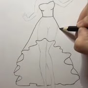 برنامه‌نما How to draw dresses عکس از صفحه