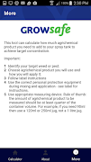 2 Schermata Growsafe Knapsack Spray Calc