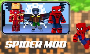 برنامه‌نما Minecraft Spider Man Mod PE عکس از صفحه