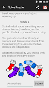 Probability Math Puzzles اسکرین شاٹ 2