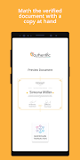 3 Schermata Authentific Blockchain