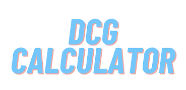 DCG Calculator imagem de tela 1