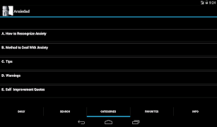5 Schermata Anxiety - Tips & Quotes