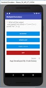 MULTIPLE CHOICE QUIZ screenshot 1