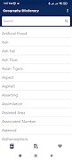 1 Schermata Geography terms dictionary