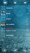 Dialer Theme Bubble Rain drupe syot layar 3