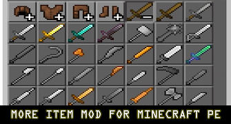 more-item addon for minecraft poster