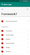 Framework7 show case poster