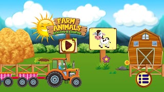 Learning & Coloring - farm animals スクリーンショット 1