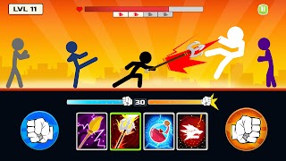 Stickman Fighter : Mega Brawl syot layar 2