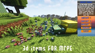 3d Items Mod for Minecraft PE captura de pantalla 6
