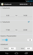 2 Schermata Arbeitszeit