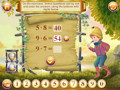 Multiplication table poster