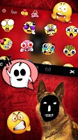 Weird Ghost Mask Dog Tastaturhintergrund Screenshot 2