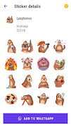 برنامه‌نما Cute Sloth Stickers عکس از صفحه