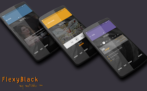 FlexyBlack for KLWP 스크린샷 5