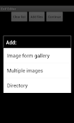 برنامه‌نما EXIF Tag Viewer عکس از صفحه