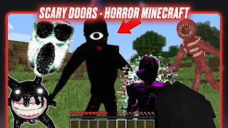 Scary Doors - Horror Minecraft Cartaz