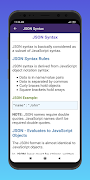 Learn JSON syot layar 1