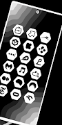 Hexagon White - Icon Pack screenshot 1