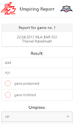 SBSF Umpire App Ekran Görüntüsü 1