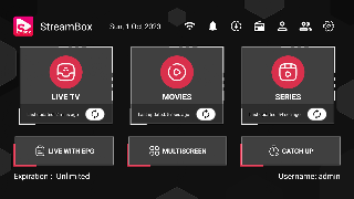 برنامه‌نما StreamBox - IPTV Player عکس از صفحه