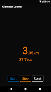 برنامه‌نما Kilometer Counter عکس از صفحه