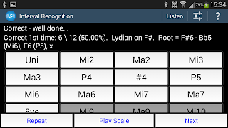 6 Schermata Interval Recognition ear train