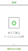 Flashlight & Morse Code Widget اسکرین شاٹ 1