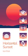 Horizontal Sunset Icon Pack-poster