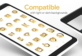 Solid Gold Pro - Icon Pack Ekran Görüntüsü 2
