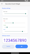 Seconds Clock Widget captura de pantalla 2