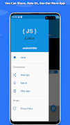 JavaScript editor: Run JS Code captura de pantalla 5