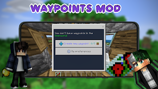 Waypoints Mod for Minecraft PE-poster