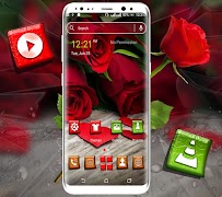 Red Rose Launcher Theme poster