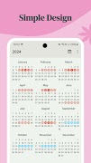 Simple Period tracker imagem de tela 1