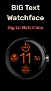 Big Text - Digital Watchface poster