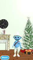 Dancing Smurf Cat poster