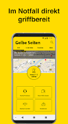 Gelbe Seiten Notfall-App Plakat