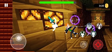 Stickman Fighting in Craft Ekran Görüntüsü 3