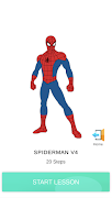 برنامه‌نما How to draw Spider Boy Easy عکس از صفحه