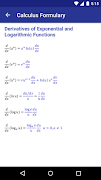 Calculus Formulary スクリーンショット 4